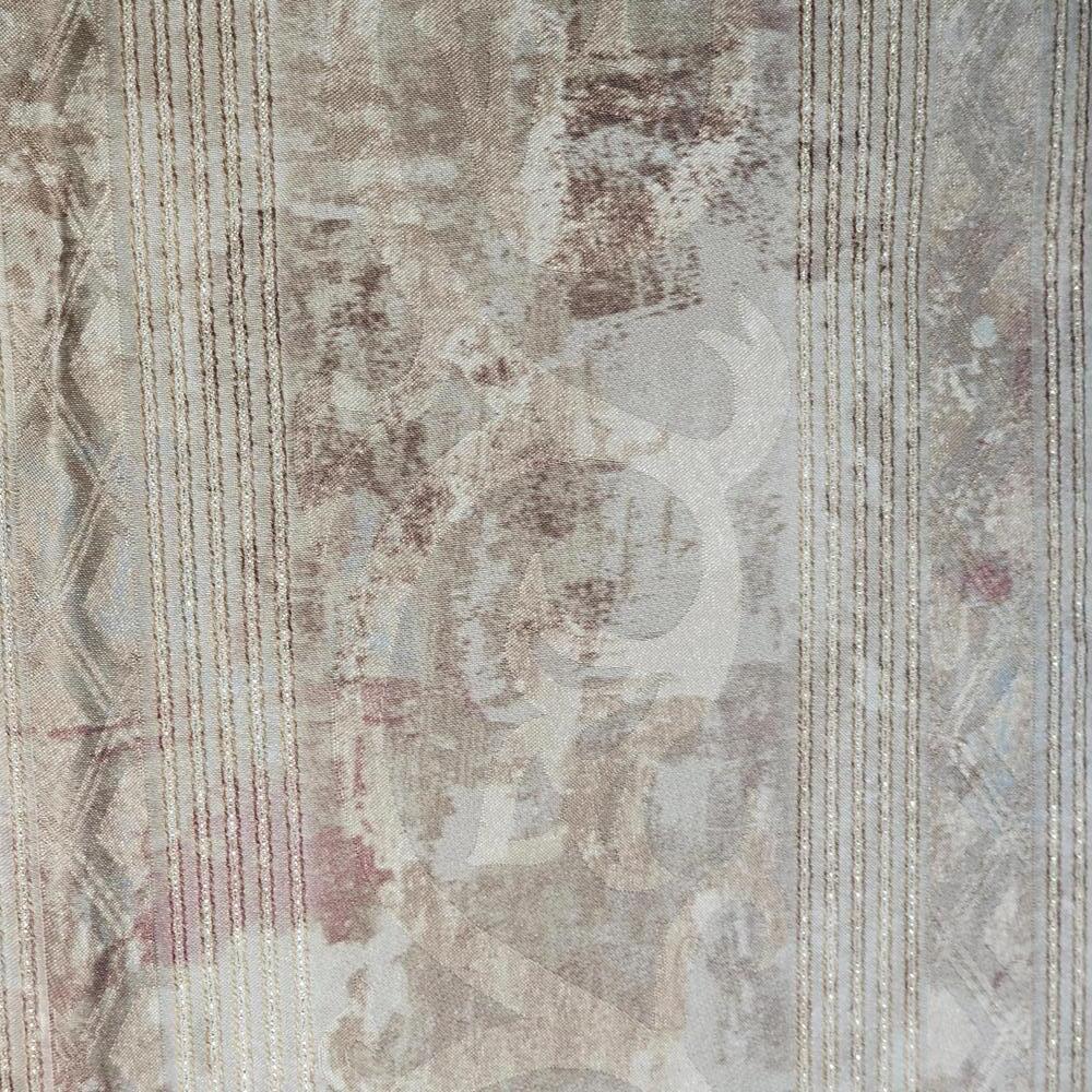 Tan/Brown/Mauve Rod Pocket Curtains - Picture 3 of 6
